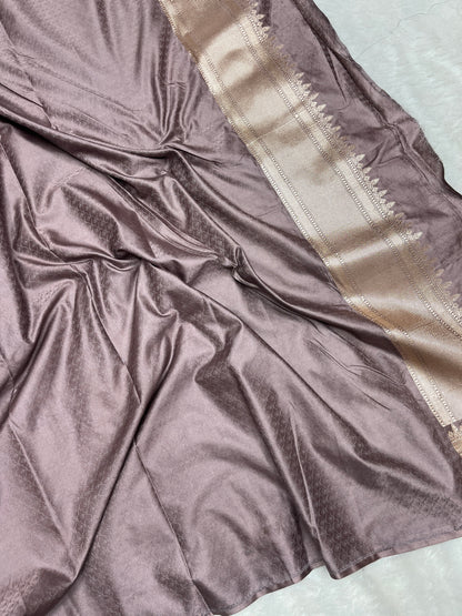 Meenakari Mashru Katan Banarsi Saree