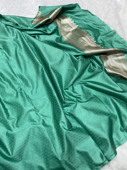 Meenakari Mashru Katan Banarsi Saree