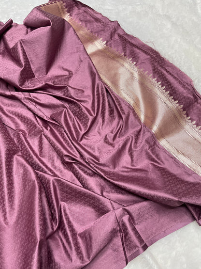 Meenakari Mashru Katan Banarsi Saree