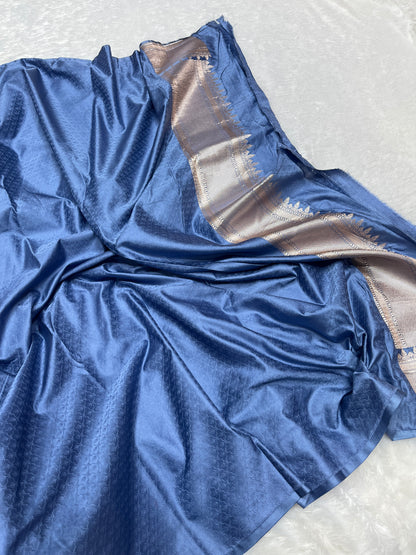 Meenakari Mashru Katan Banarsi Saree