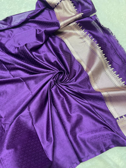Meenakari Mashru Katan Banarsi Saree