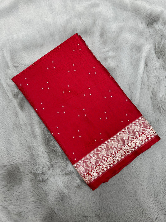 Tanchoi Mashru Katan Banarasi Saree