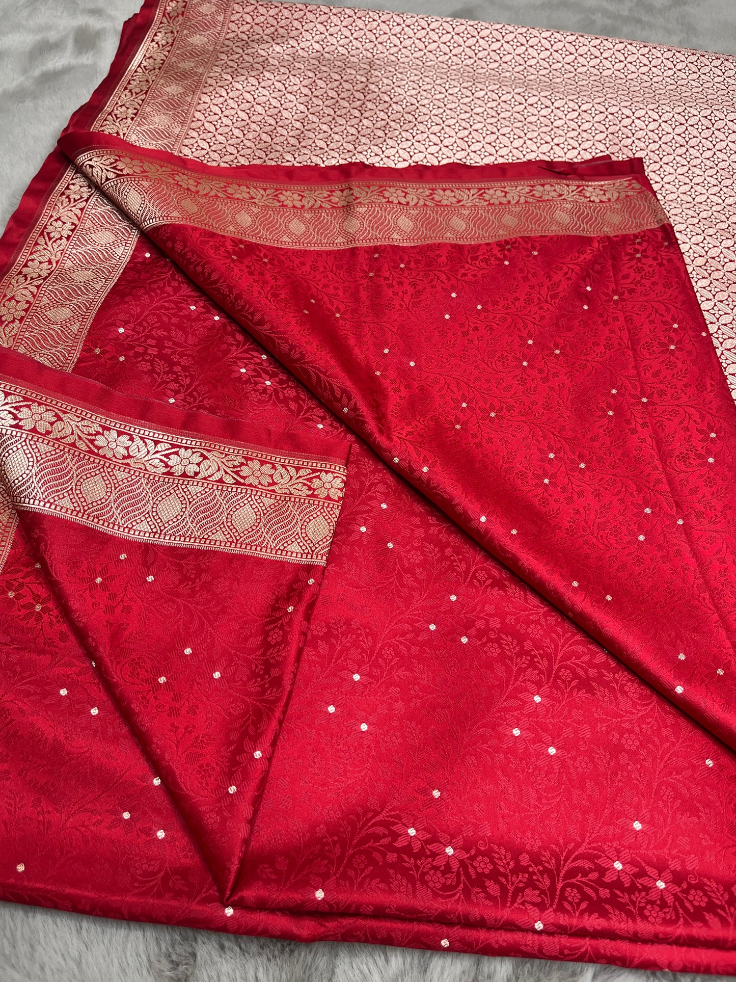 Tanchoi Mashru Katan Banarasi Saree