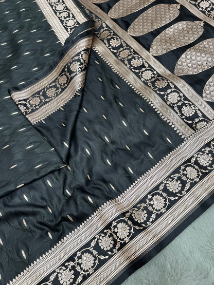 Tanchoi Mashru Katan Banarasi Saree