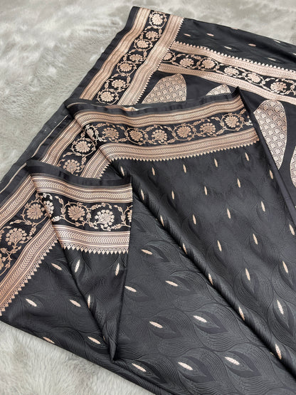 Tanchoi Mashru Katan Banarasi Saree