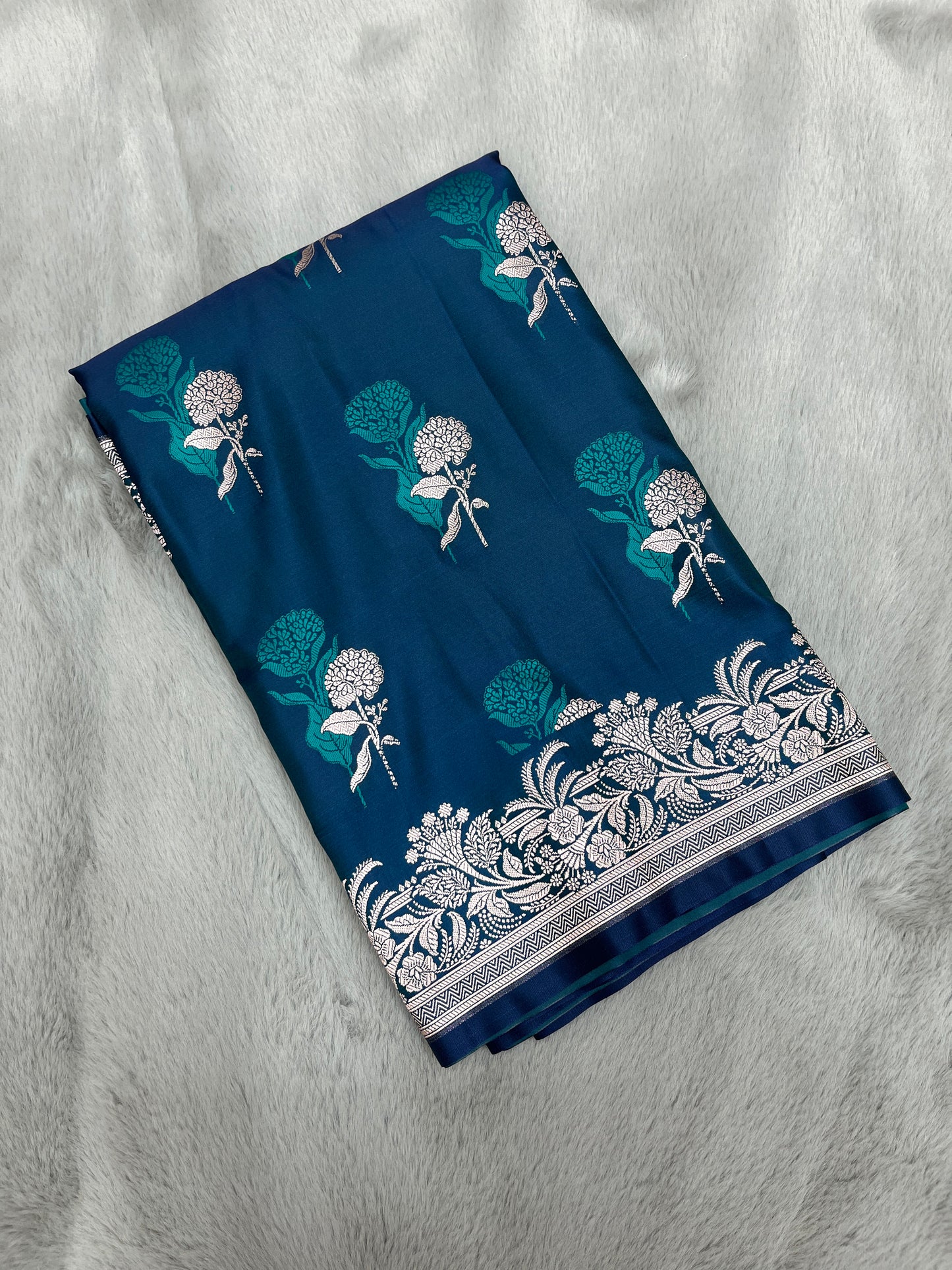 Tanchoi Mashru Katan Banarasi Saree