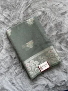 Grey Minakari Viscose Silk Banarasi Saree