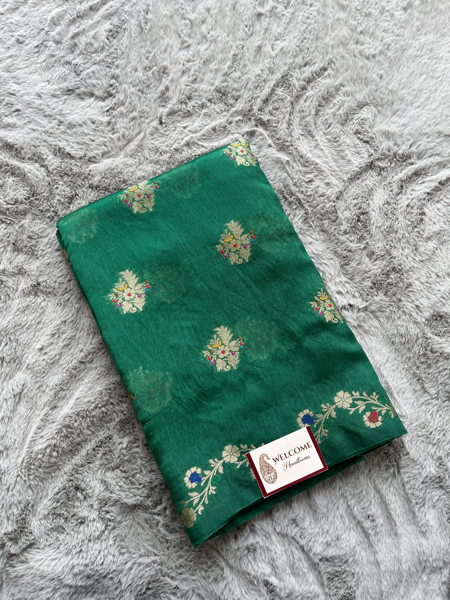 Green Viscose Silk Banarasi Saree